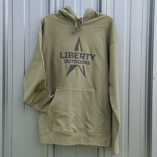 Army Green Star Logo Hoodie